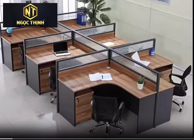 Mẫu bàn làm việc theo từng cụm nhân viên văn  phòng tại Nội Thất Ngọc Thịnh Mẫu bàn làm việc theo từng cụm nhân viên văn  phòng tại Nội Thất Ngọc Thịnh